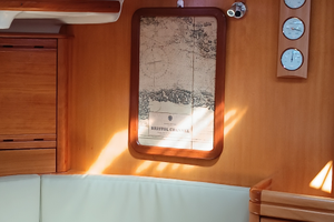 Quadro/vassoio con carta nautica