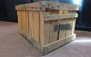 CASSETTE LEGNO VINTAGE PORTA TUTTO 