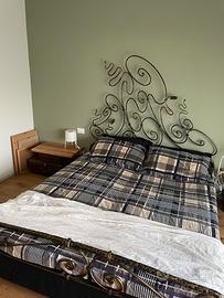 Struttura letto matrimoniale ferro battuto