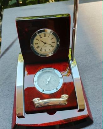 Elegante Set da Scrivania Vinage in Legno Lucido