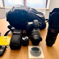 Nikon D800+3 obiettivi e accessori