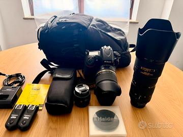 Nikon D800+3 obiettivi e accessori