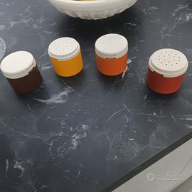 Set spezie vintage originale Tupperware anni 70