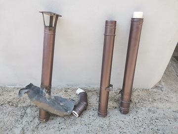 Canna fumaria in acciaio inox verniciato