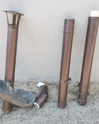 Canna fumaria in acciaio inox verniciato
