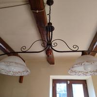 lampadario in ferro battuto 