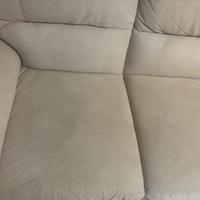 Divano 2 posti ecopelle beige scuro