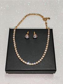 Set 2 Collane Tennis e orecchini coordinati 