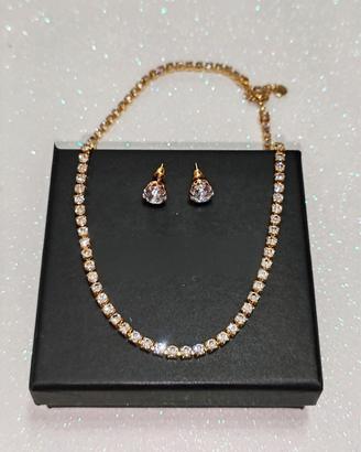 Set 2 Collane Tennis e orecchini coordinati 
