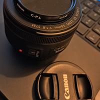 Canon EF 50mm 1.8 STM + FILTRO POLARIZZATO