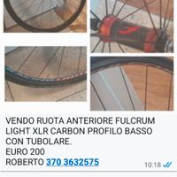 RUOTA ANTERIORE FULCRUM XLR LIGHT