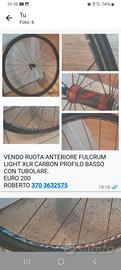 RUOTA ANTERIORE FULCRUM XLR LIGHT