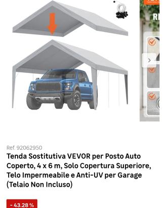 telo per gazebo 