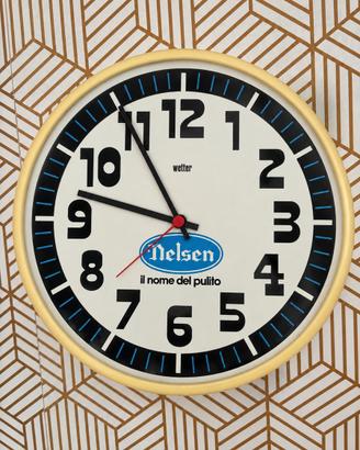 Orologio da parete vintage pubblicitario   Nelsen