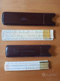 2 regolo calcolatore e 1 righello a 4 scale