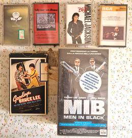 lotto vintage VHS e musicassette anni '80/'90