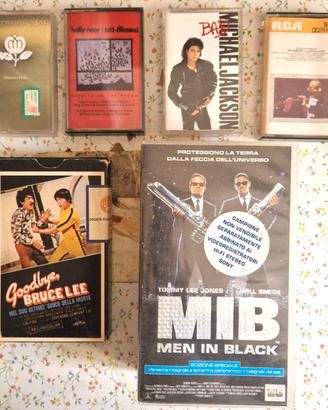 lotto vintage VHS e musicassette anni '80/'90