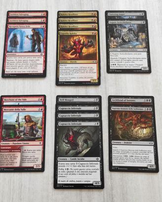 Mazzo carte Magic ROSSO E NERO Madness Follia mtg