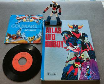 Atlas Ufo Robot libro, disco, robottino + 2 omaggi