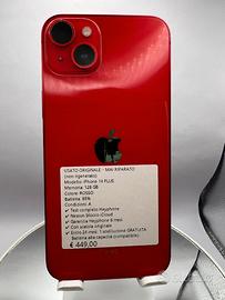 iPhone 14 Plus 128GB Rosso Originale