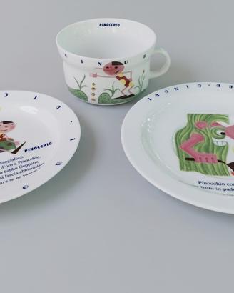 Set colazione/pappa Richard Ginori Pinocchio