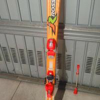 Sci Rossignol 120 con bastoncini