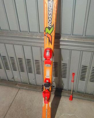 Sci Rossignol 120 con bastoncini