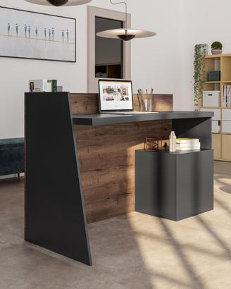 Reception desk ufficio- Scrivania con cassettiera