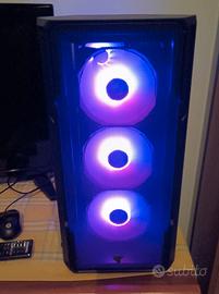 Pc da Gaming AMD Ryzen 7 2700 e 24 Gb di Ram