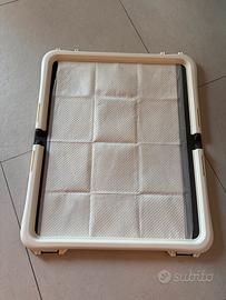 Supporto per tappetini igienici per cane