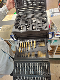 Valigetta completa di punte e frese tazza