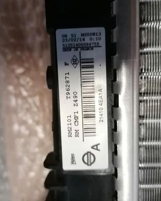 Radiatore nissan qashquai