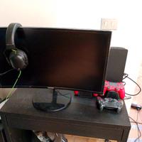 TV Samsung + play 4 + cuffie gamer + stereo BT