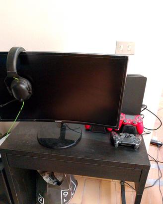 TV Samsung + play 4 + cuffie gamer + stereo BT