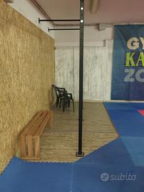 rack palestra a muro doppio