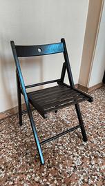 Sedia pieghevole, marrone

