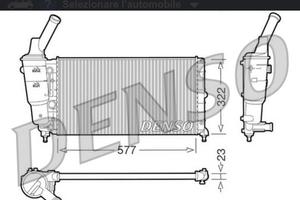 Radiatore OE 46763322 - Denso DRM13006
