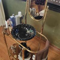 specchio lavabo vintage