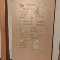lettino per bambini in rovere 
