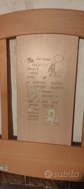 lettino per bambini in rovere 