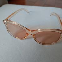 Occhiali da sole color pesca 