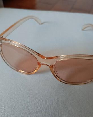 Occhiali da sole color pesca 