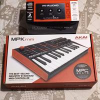 AKAI MPKmini + Interfaccia audio