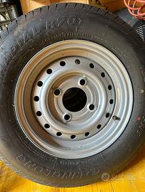 Ruota + pneumatico roulotte 165/80 R13C pollici