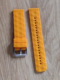 Cinghietta 22 mm cinturino orologio gialla