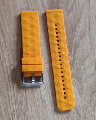 Cinghietta 22 mm cinturino orologio gialla