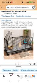 gabbia per conigli nuova
