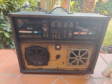 Amplificatore Philips dual cassette recorder 6650