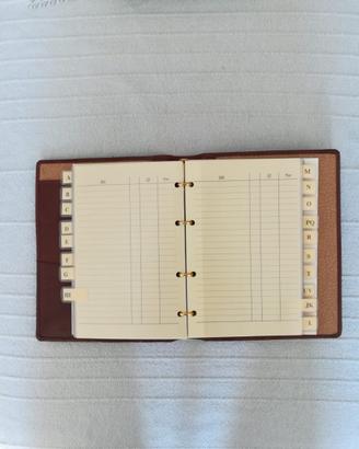 Rubrica in pelle di vitello