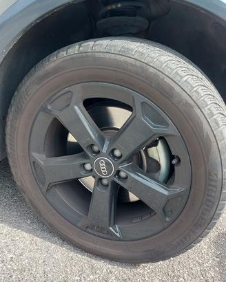 4 cerchi Audi 17" +  gomme termiche Bridgestone